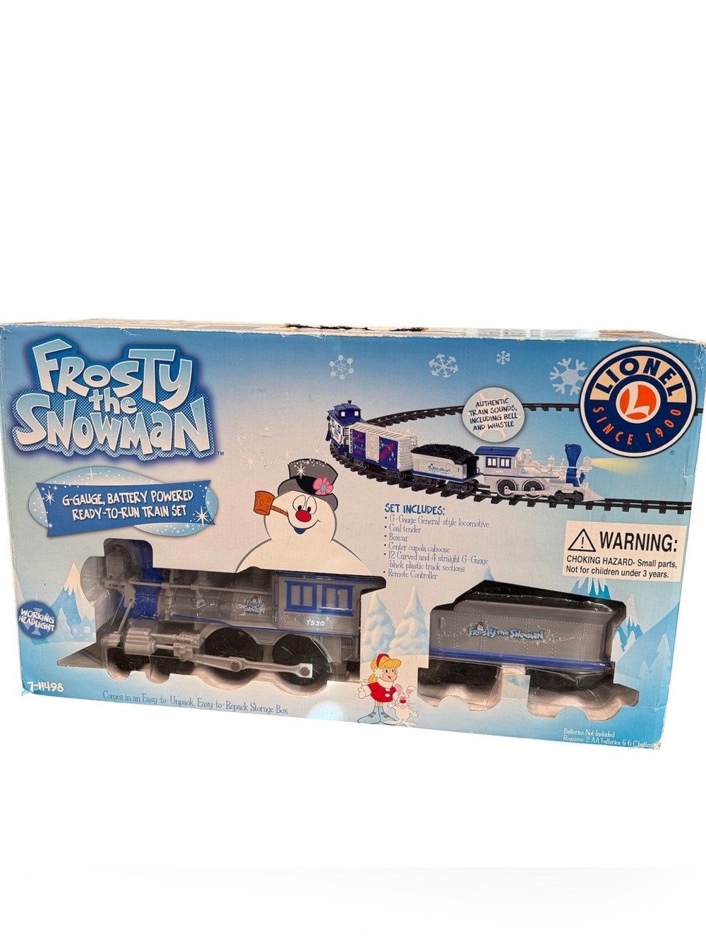 Lionel Frosty the Snowman train 7-11498 G-gauze Christmas READ